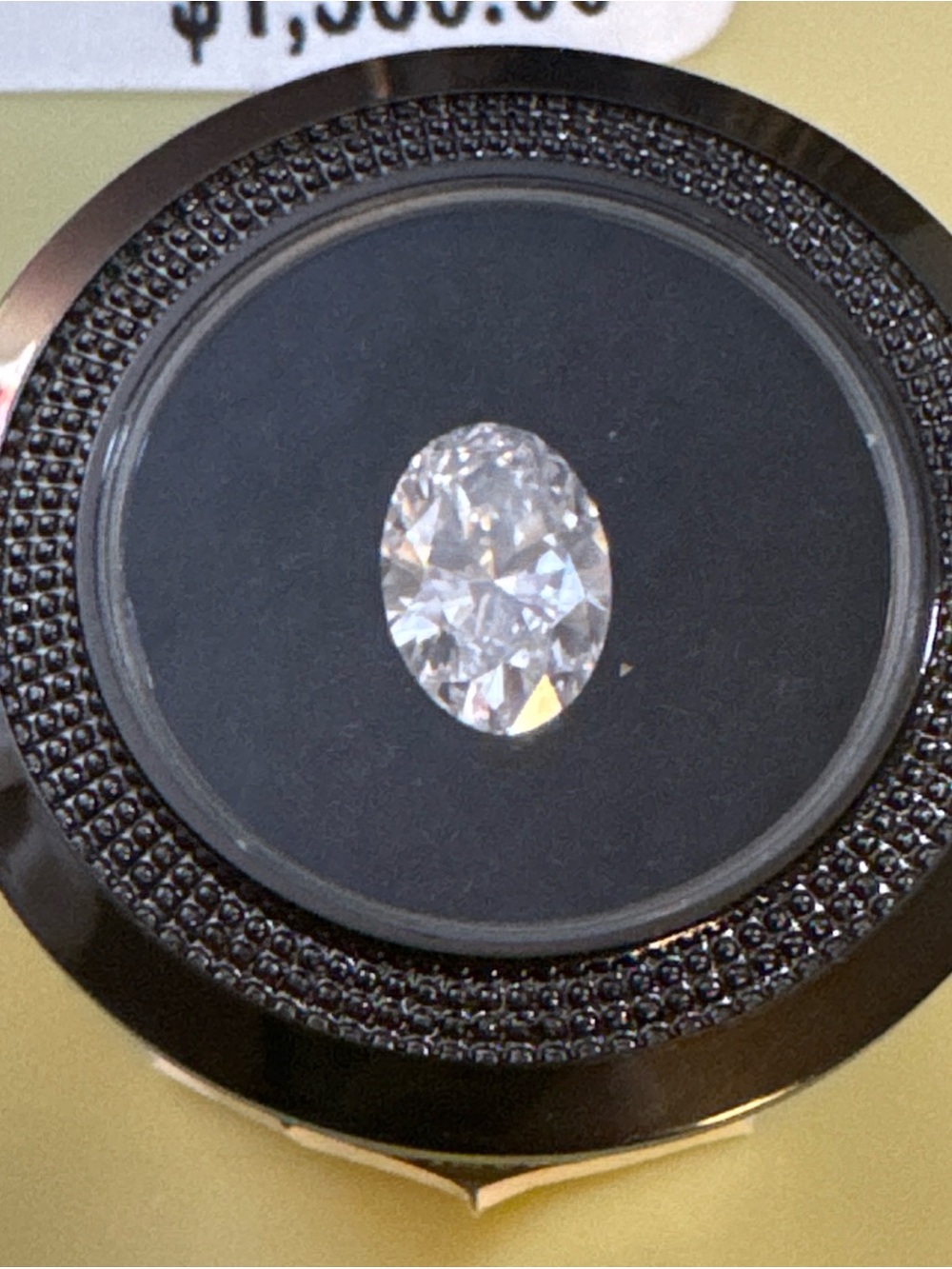 NEW Invicta Oval Brilliant Lab Grown Diamond 1.38 ct VVS 2 E81871 w Case